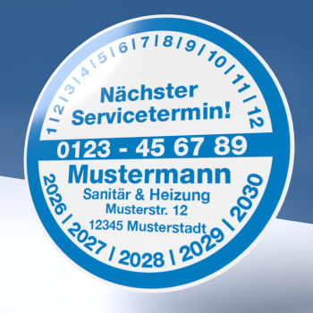 Preview: Plakette Service 6